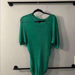 Express Green see through Short Sleeve shirt